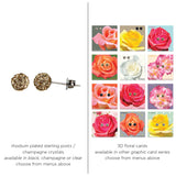 Glitterball Post Earrings - 6mm