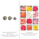 Glitterball Post Earrings - 6mm