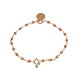 Beaded Charm Bracelet - Gold