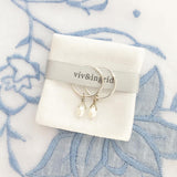 Birthstone Drop Hoops