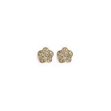 14k Gold & Diamond Pave Posts
