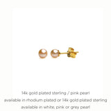 Freshwater Pearl Post Earrings