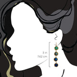 4-Drop Sunburst Earrings