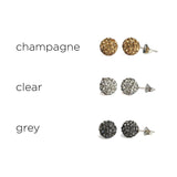 Glitterball Post Earrings - 8mm