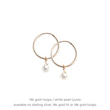 Birthstone Drop Hoops