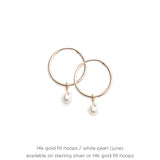 Birthstone Drop Hoops