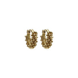 14k Gold Small Spiral Hoops