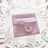 14k White Gold XS Spiral Hoops