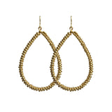 Spiral Teardrop Hoops