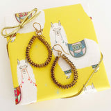 Spiral Teardrop Hoops