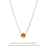 Single Birthstone Necklace