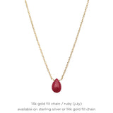 Single Birthstone Necklace