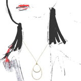 Small Double Hoop Necklace