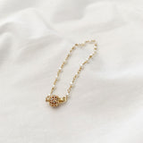 14k & Diamond Ball Beaded Bracelet