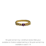 Semiprecious Birthstone Ring