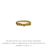 Semiprecious Birthstone Ring