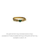 Semiprecious Birthstone Ring