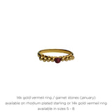 Semiprecious Birthstone Ring