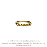 Semiprecious Birthstone Ring