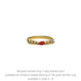 Semiprecious Birthstone Ring