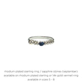 Semiprecious Birthstone Ring