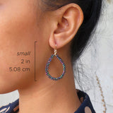 Spiral Teardrop Hoops