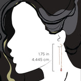 Birthstone Thread Earrings