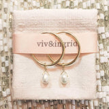 Birthstone Drop Hoops