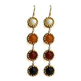 4-Drop Sunburst Earrings