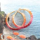Ombre Signature Spiral Hoops