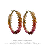 Ombre Signature Spiral Hoops