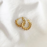 14k Gold Small Spiral Hoops