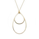 Small Double Hoop Necklace